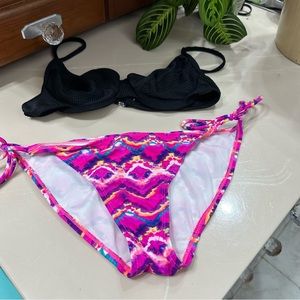 Y2K VTG MisMatched Swim Bikini Set